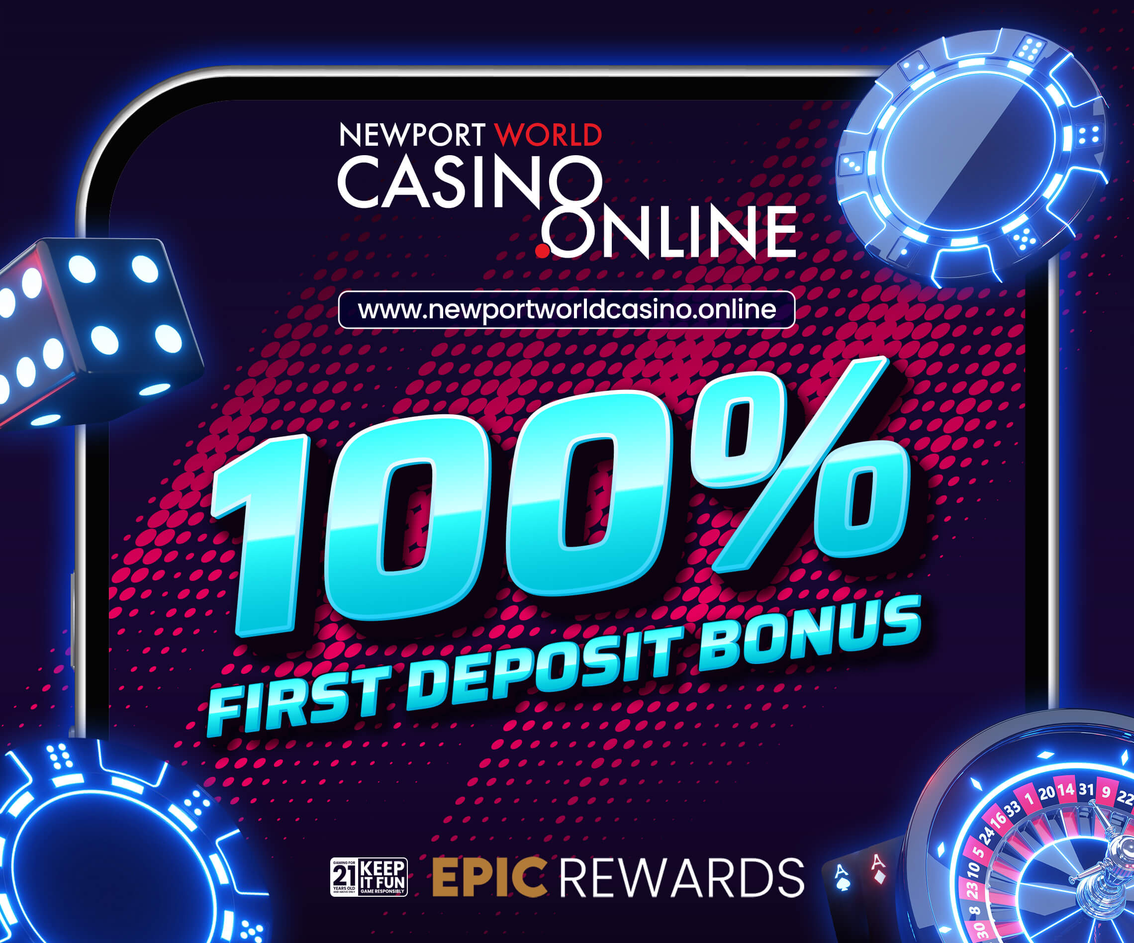 100% FIRST DEPOSIT BONUS