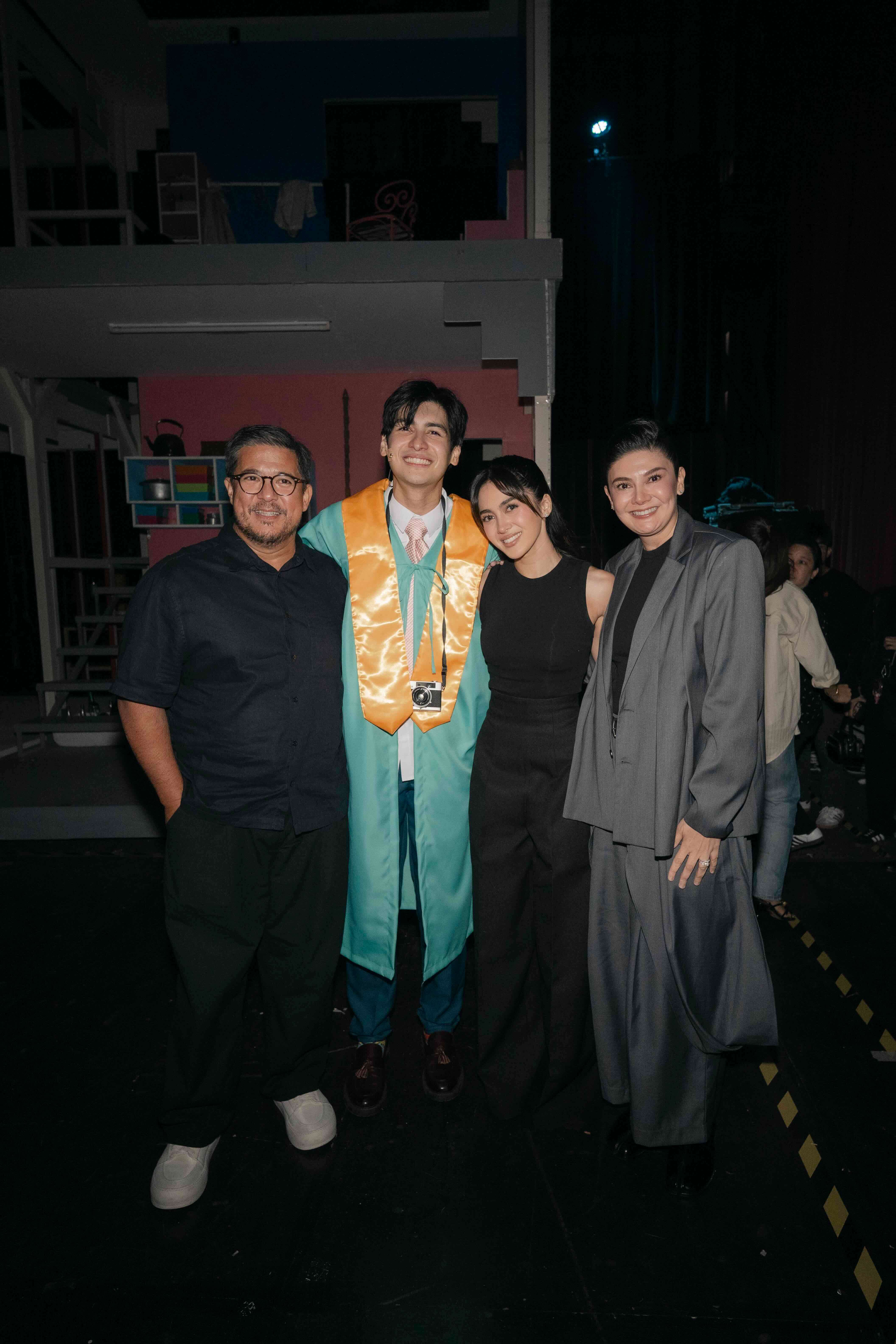 All out support for Adie. The Muhlach family watched the opening of  Bagets The Musical at Newport World Resorts