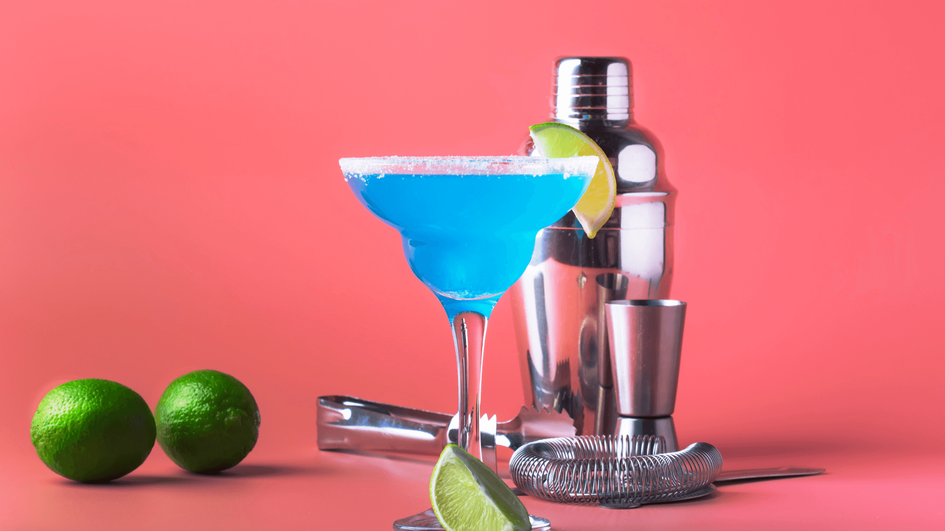 Glass of Blue Margarita