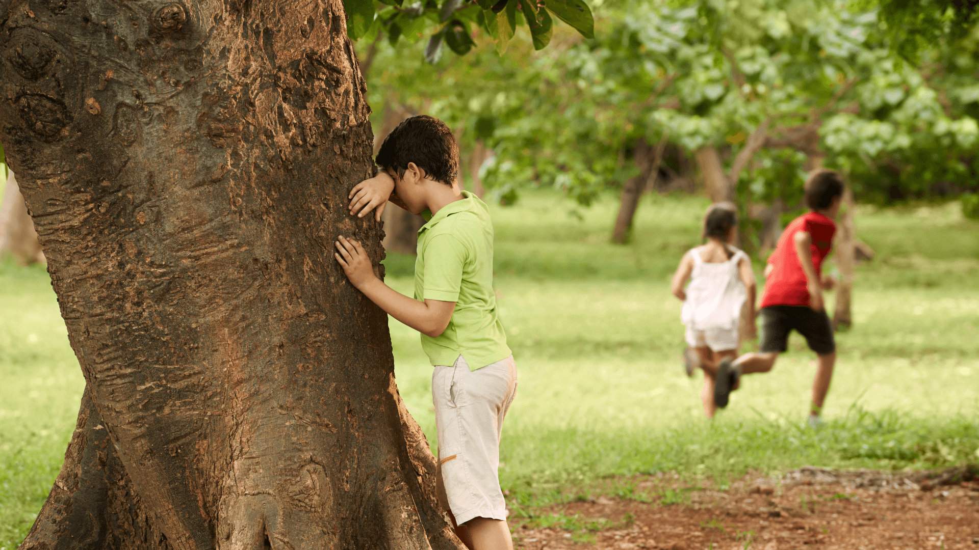 Kids playing taguan