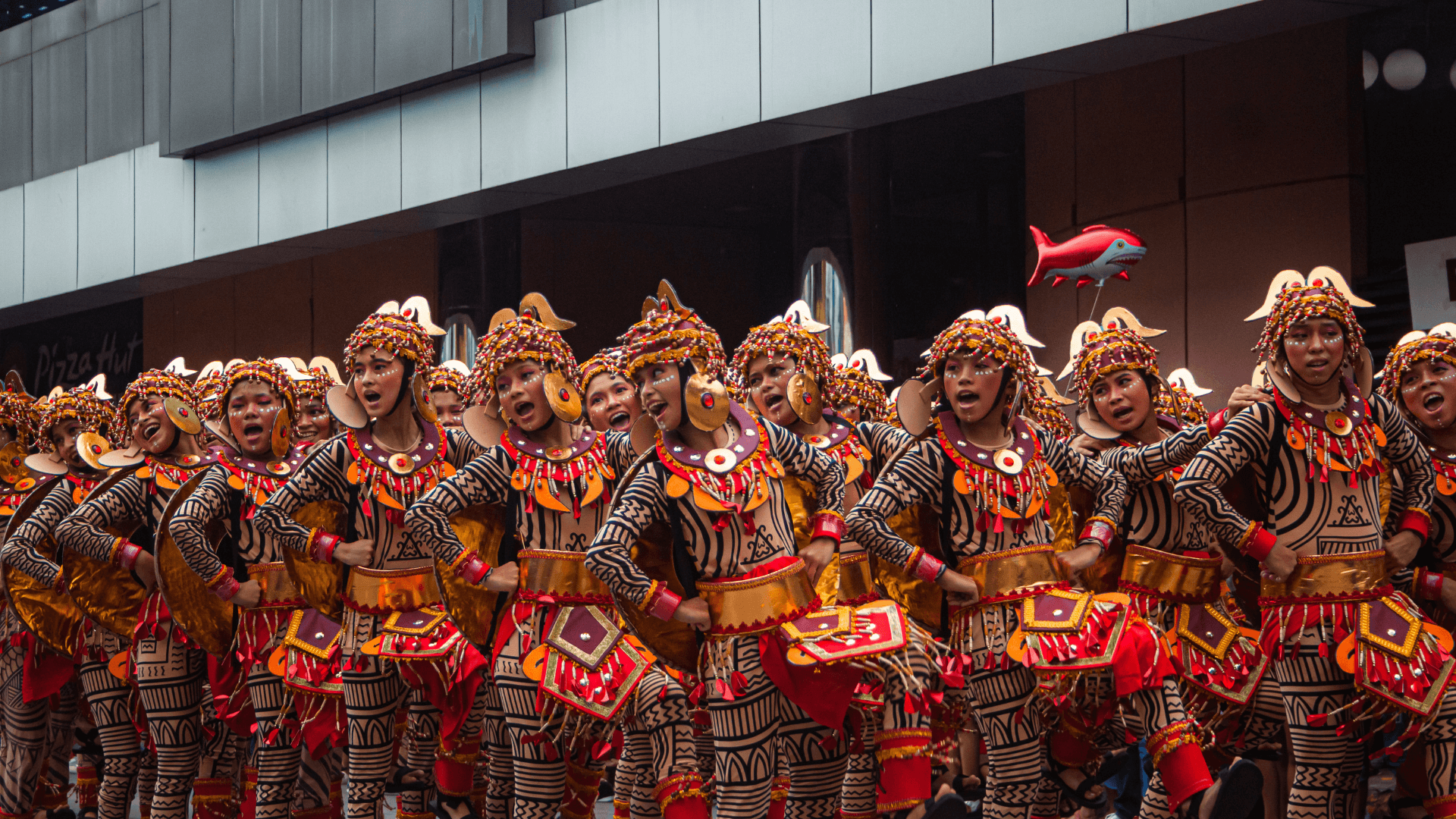 Troupe of dancers in Sinulog Festival