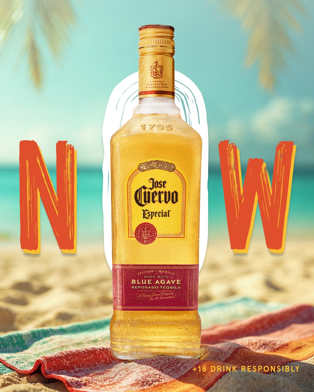 A bottle of Jose Cuervo tequila